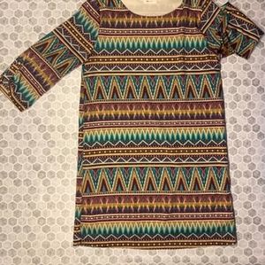 Everly Aztec Print Tunic Dress